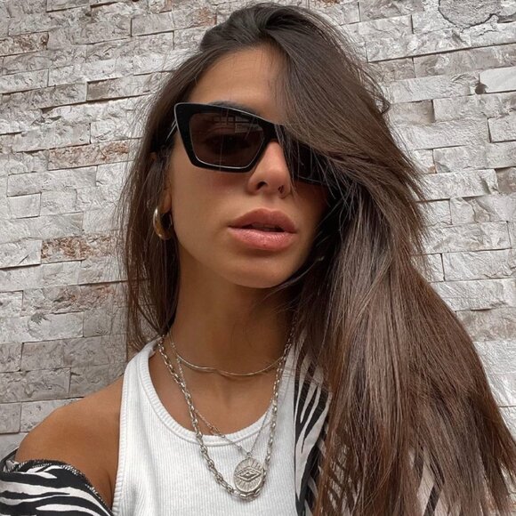 🕶️ New Saint Laurent SL276 MICA 043 Sunglasses - Brown Frame, Grey Lenses - Picture 3 of 11